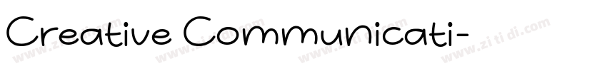 Creative Communicati字体转换
